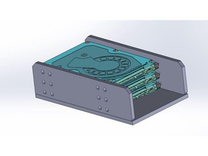 plusieurs disque dur externe lasercut ordinateur 25 hhd la boîte les données le laser stand 3d print model - Mito3D