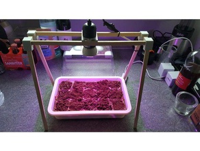 lampada di crescita-rack connettori piante da interno all'aperto e giardino crescere la rack 3d print model - Mito3D
