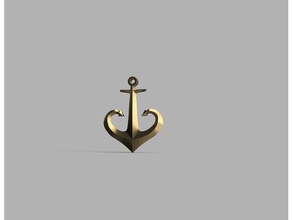 odessa logo anchor art 3d print model - Mito3D