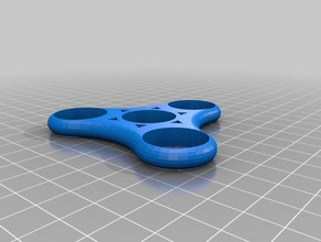 no-weight tri-spinner body - duel color bearing weights press fit mechanical toys customized 3d print model - Mito3D