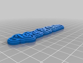 meine angepasste multiline-tag Schlüsselanhänger kundengebundene 3d print model - Mito3D