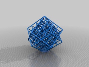 meu personalizados lattice cubo tortura teste 3 arte da matemática personalizado 3d print model - Mito3D