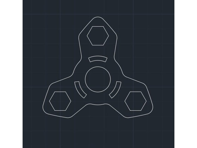 hex nut spinner toys & games 3D print model - Mito3D