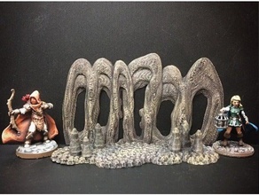 delving decor cave facade 28mm heroic scale toy & game accessories boardgame boardgames diorama dnd dungeon dungeons dragons fantasy games gaming roleplaying rpg scatter terrain scenics science fiction scifi tabletop wargame wargames wargaming 3d print model - Mito3D