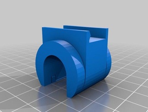 16mm cable holder computer customized 3d print model - Mito3D