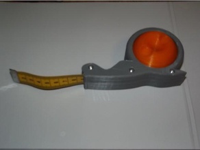 tissu ruban à mesurer titulaire 3m 10' porte-outils & boîtes 3d print model - Mito3D