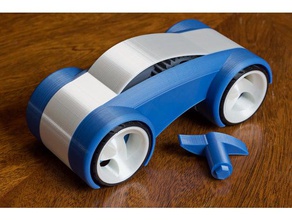 wheel mod gzumwalt's windup car mechanical toys 3d print model - Mito3D