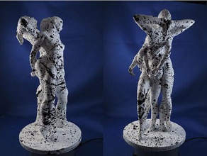 mashup - Skulpturen Kunst Bewegung nackt Akt-Skulptur 3d print model - Mito3D