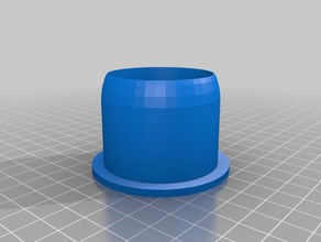 parametric pipe end cap slip ring mounting holes diy 3d print model - Mito3D
