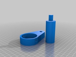 parametric reel handle diy 3d print model - Mito3D