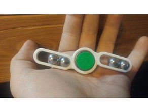 dupla bola slam giratório brinquedos & games fidget spinner 3d print model - Mito3D