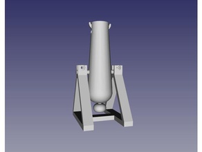 Gummiband Kanone Gewinderohr mechanische Spielzeuge 3d print model - Mito3D