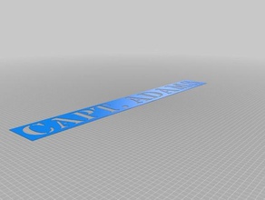 capt signs & logos customized 3d print model - Mito3D