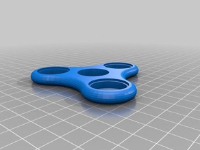 nickle peso tri-spinner spinner test di nodo - mono colore press-fit giocattoli meccanici su misura 3d print model - Mito3D
