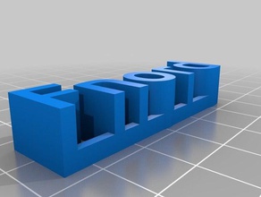 3d fnord de la placa las esculturas personalizado 3d print model - Mito3D