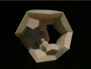 120-Zelle, interne Struktur Mathe-Kunst 3d print model - Mito3D