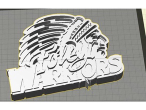 foley guerreiros logotipo sinais e logotipos meio 3d print model - Mito3D