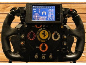 cruscotto smartphone cover per thrustmaster f1 wheel video giochi 3d print model - Mito3D
