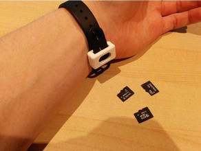 micro sd holder mi band 2 accessories card xiaomi 3d print model - Mito3D