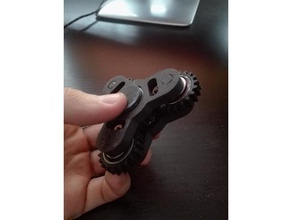 tri engranaje de la rueda fidget spinner experimento juguetes mecánicos cog dentada mano juguete 3d print model - Mito3D