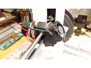 mp select mini aux fan nozzle 3d printer parts 3d print model - Mito3D