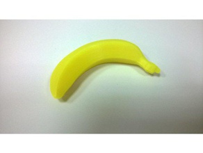 el plátano comida & bebida 3d print model - Mito3D