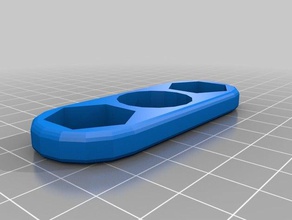 1 de 2 pulgadas doble fidget spinner juegos y juguetes personalizado 3d print model - Mito3D