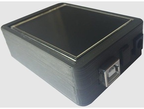 iracing pitboard de 2,8 polegadas compartimento vermelho jogos arduino o uno tela tft 3d print model - Mito3D