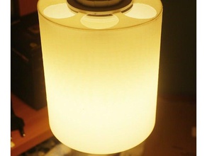 customizable lamp shade decor desk lampshade led light lighting lights 3d print model - Mito3D