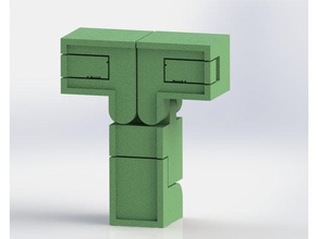 alfabe robot - t mekanik oyuncaklar karakter karakterler robtos oyuncak trafo transformers 3d print model - Mito3D