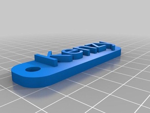 kenzy la clave de cadena signos y logotipos personalizado 3d print model - Mito3D
