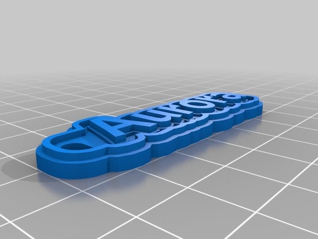 aurora keychain keychains customized 3D print model - Mito3D