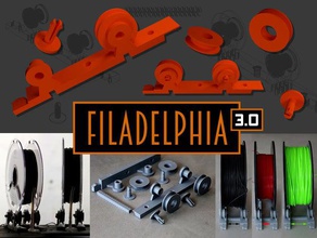 filadelphia 30 standalone-filament-Halter 3d Drucker Zubehör filament spool holder 3d print model - Mito3D
