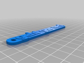 minha personalizado de várias linhas tag chaveiro e1 chaveiros 3d print model - Mito3D