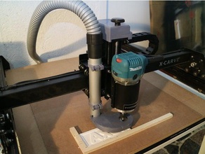 x-tallar elegante polvo de inicio coleccionista máquina herramientas colector 3d print model - Mito3D