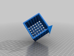 hollow reticolo cubo Stampa 3d prove grado sbalzo pla ripida test wanhao duplicatore i3 3d print model - Mito3D