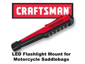 artesão diodo emissor de luz do bolso montagem motocicletas beleza porta-ferramentas & caixas motocicleta monte saddlebag 3d print model - Mito3D