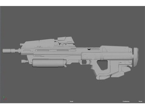 saldırı tüfeği halo reach video oyunları cosplay prop silah kostüm scifi BMGK 3d print model - Mito3D