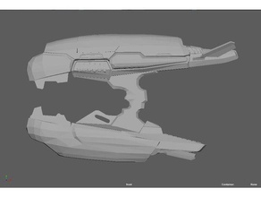 plasma rifle de halo 3, reach jogos vídeo alien cosplay prop arma traje pacto 3 odst scifi 3d print model - Mito3D