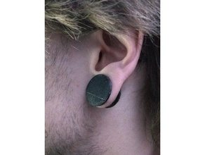 ear plug container earrings earring fleshtunnel fleshtunnels pill plugs tunnel tunnels 3d print model - Mito3D