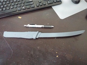 genji var washizaki sadece bıçak video oyunları hanzo overwatch kısa kılıç 3d print model - Mito3D