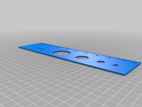 minha regua ferramentas de arte personalizado 3d print model - Mito3D