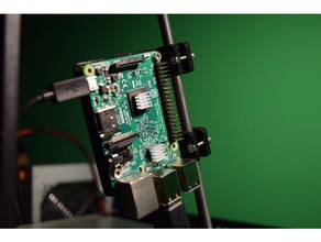 raspberry pi 8mm Stange montieren - Elektronik mount 3d print model - Mito3D