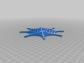 my customized spider web generator 2d art 3d print model - Mito3D