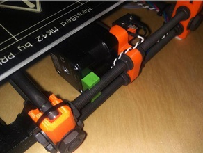 y motor brace prusa i3 mk2 3d printer parts y-motor 3d print model - Mito3D