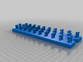 rainbow loom-board Kunst-tools 3d print model - Mito3D