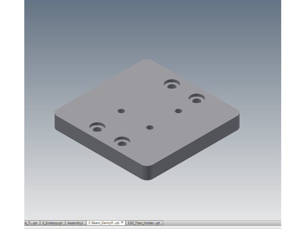 openbuilds c-viga del pórtico de la placa titan extrusor Impresora 3d extrusoras 2020 c-beam vslot 3D print model - Mito3D