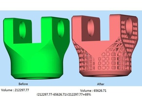 lattice mechanical part engineering reducer 3d print model - Mito3D