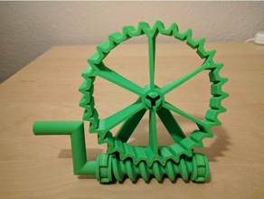 worm drive gears mechanical toys screw toy gear 3d print model - Mito3D