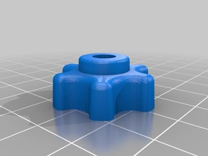 bed level thumb wheel press standard round nut 3d printing 3d print model - Mito3D